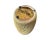 Modern Modern Full Gilt Gold Textured Ceramic Vase For Sale - Image 3 of 6