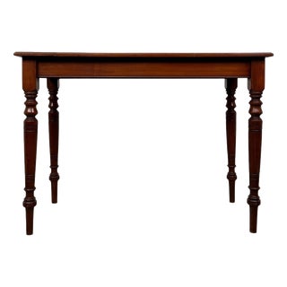 Antique Early 20th Century English Edwardian Walnut Side Table For Sale