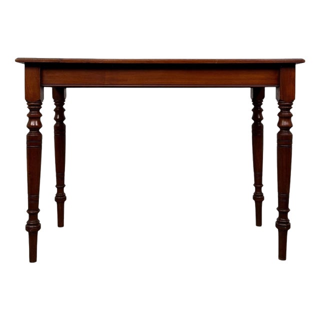 Antique Early 20th Century English Edwardian Walnut Side Table For Sale