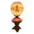 Rare Antique Victorian Gone With the Wind Lamp Matching Hand-Painted Companion Shades For Sale