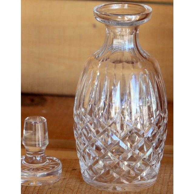 Waterford Crystal 1990s Waterford Crystal Spirit Liquor Decanter Lismore Fan Pattern For Sale - Image 4 of 8