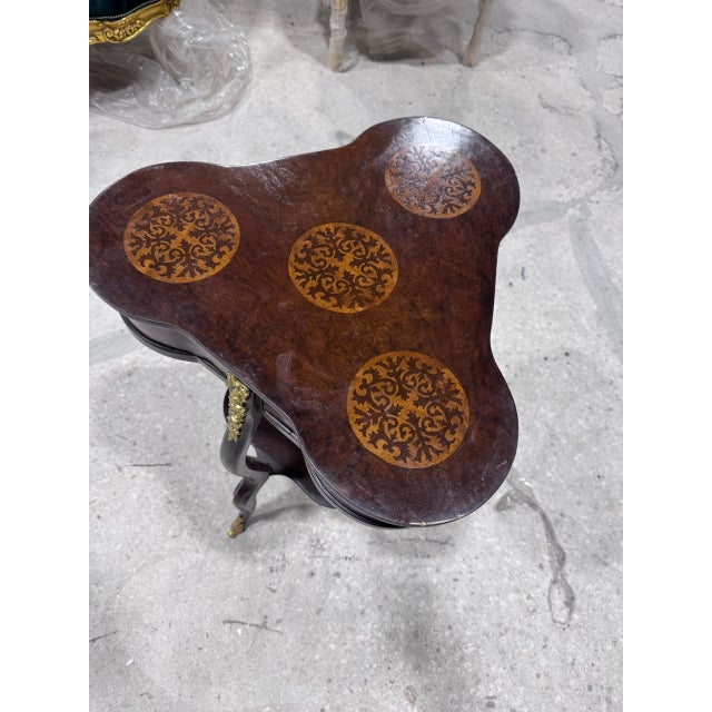 Louis XV Style French Trefoil Side Table For Sale In Miami - Image 6 of 11