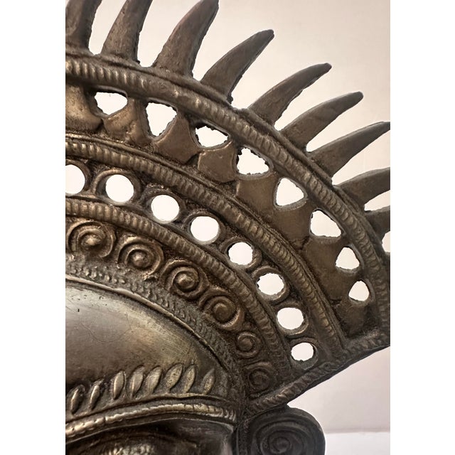 Tribal Vintage Tribal Face Sculpture on Base For Sale - Image 3 of 12