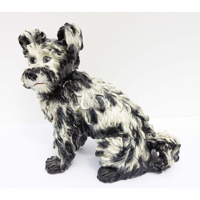 Italian Ceramic Terrier Dog Vintage, 1950s For Sale - Image 4 of 6