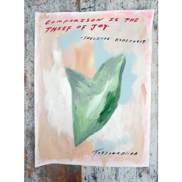 Contemporary Comparison Is the Thief of Joy by Tatiana Alida - Limited Edition A2 Print For Sale - Image 3 of 6