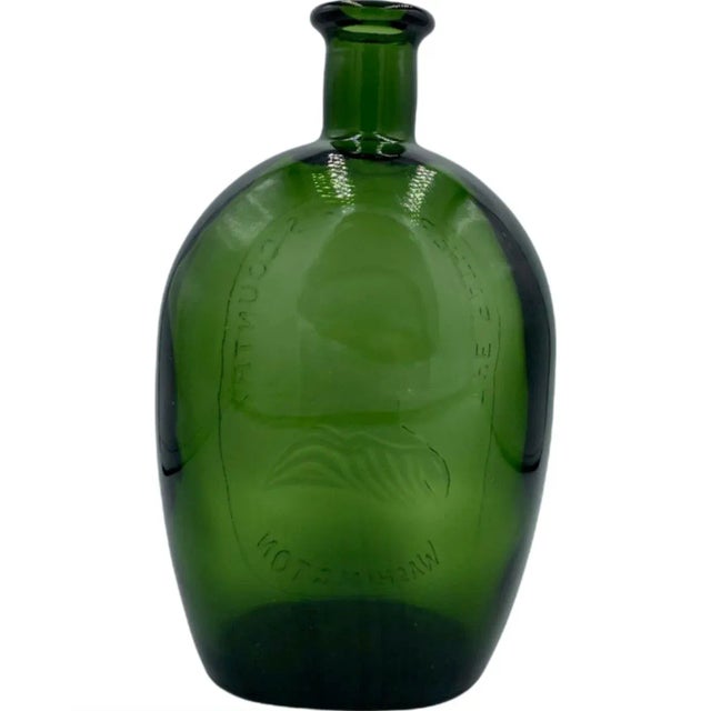 Vintage George Washington Father of His Country Bottle Decanter Green Wheaton Nj For Sale - Image 11 of 12