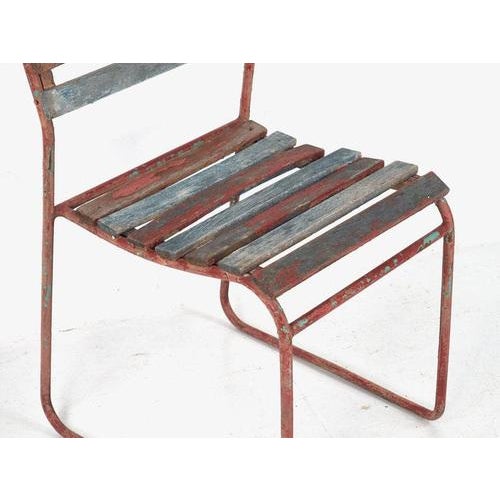 Wood Antique Garden Chairs, 1900s, Set of 4 For Sale - Image 7 of 18