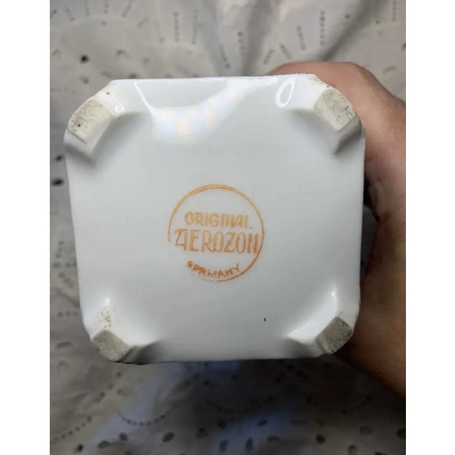 Yellow Antique German Porcelain Egyptian Theme Aerozon For Sale - Image 8 of 12