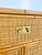 Vintage Campaign Style Faux Bamboo Wicker Chest of Drawers For Sale - Image 10 of 12