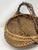 Late 19th Century Antique 19th Century Buttocks Basket – Hand-Split Oak W/ Twig Handle & God’s Eye For Sale - Image 5 of 10