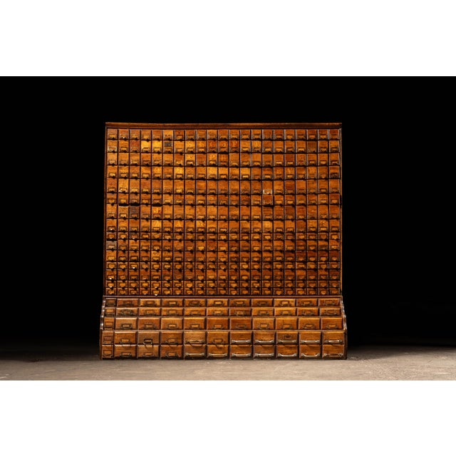 Early 20th Century Massive Antique 370-Drawer Industrial Hardware Cabinet For Sale - Image 4 of 13