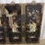 Vintage Japanese Black Lacquer and Stone Wood Wall Panels -Set of 4 For Sale - Image 4 of 9
