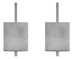 Kinko Stainless Steel Shelves by Zincutec, Set of 2
