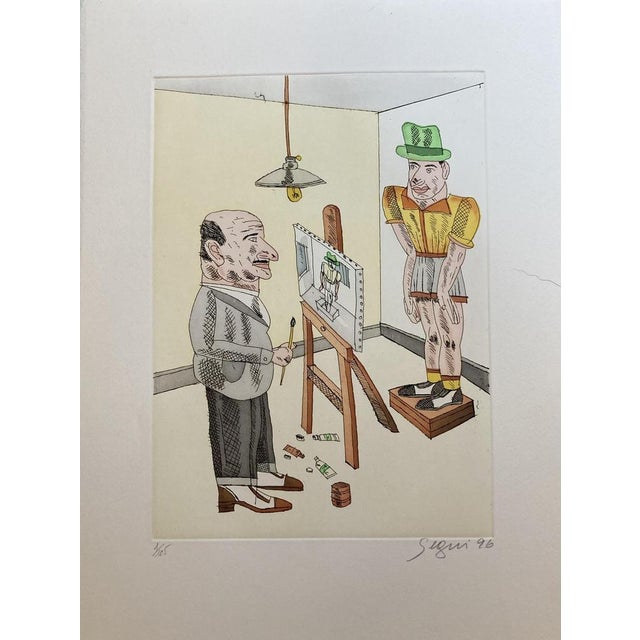 Antonio SEGUI Juanito's Hat 5, 1996 Watercolor engraving Print run: 105. Work signed and numbered in pencil by the artist....