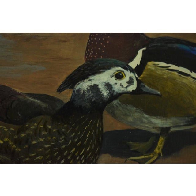 Traditional Mid 20th Century Richard Britton (b.1931-) Gamebirds Oil on Canvas Provenance: The c.z. Guest Estate For Sale - Image 3 of 7