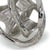 This abstract sculptural object wears a polished nickel finish and has a real, handmade quality, perfect to dress up a...