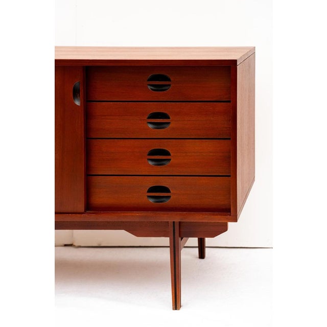 Scandinavian Sideboard in Teak, 1960s For Sale - Image 4 of 18