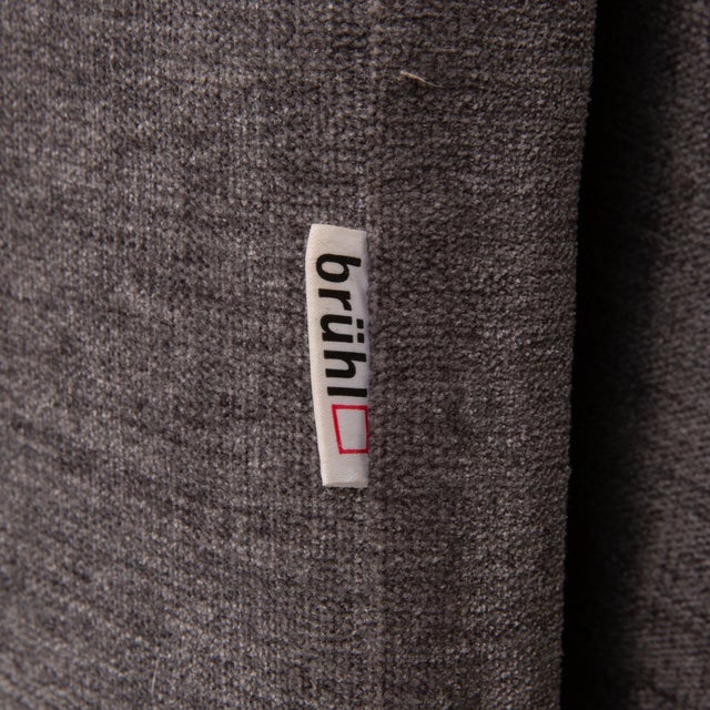 Textile Fabric Sofa Gray 2-Seater Sofa & Daybed by Brühl Cara For Sale - Image 7 of 12