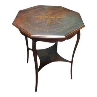 Inlaid Center Table, Antique Center Table For Sale