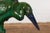 Vintage Lifesize Chinese Green & Blue Glazed Ceramic Heron Bird Sculpture For Sale - Image 4 of 13