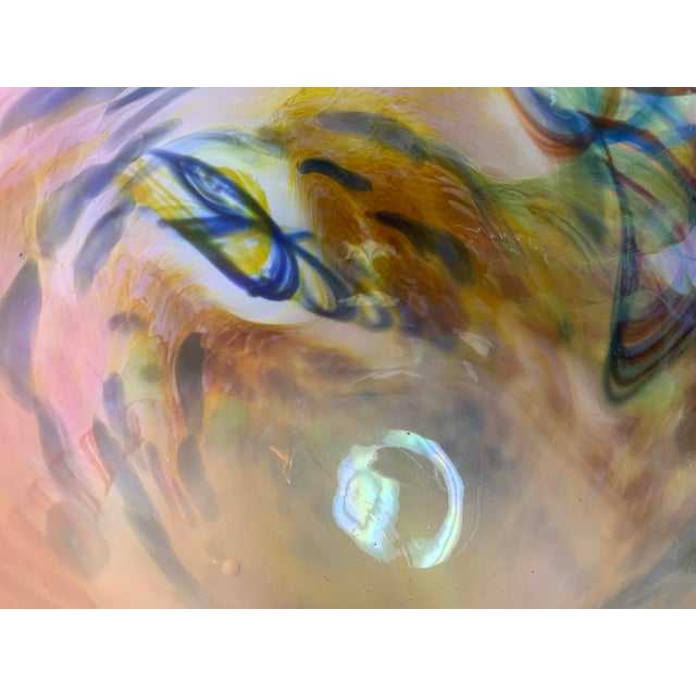 Contemporary 1990s Contemporary Art Glass Vase For Sale - Image 3 of 8