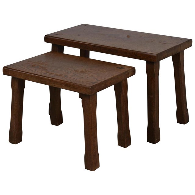 Vintage Brutalist Nesting Tables, 1960s, Set of 2 For Sale - Image 14 of 14