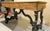 Desk "fratino" restored and revisited. The classic lyre-shaped legs are made of solid walnut, stained ebony color. The...