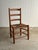 Rustic Antique Ladderback Chair With Hand-Woven Rush Seat For Sale - Image 3 of 18