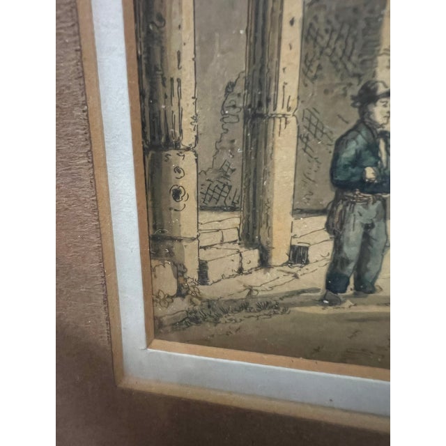 Achille and Pier Giacomo Castiglioni Original Lithograph Framed Pictures of Pompeii 1830 - Set of 3 For Sale - Image 4 of 12