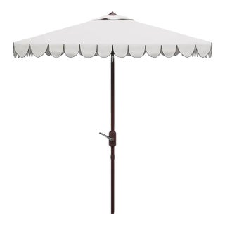 Venice 7.5 Square Umbrella - Ivory/Black For Sale