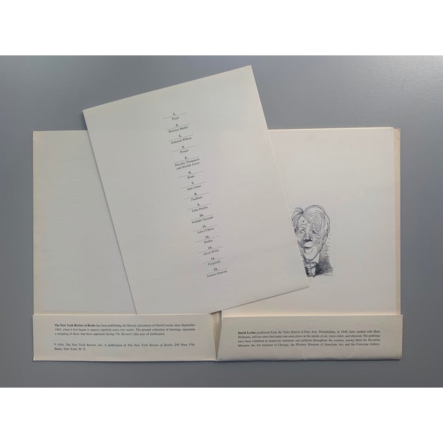 A print portfolio of 15 caricature portraits of writers and other literary figures, produced in 1964. Drawings were made...