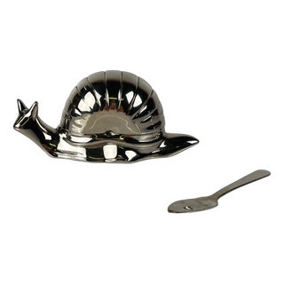 Silver Snail Butter Dish, 1960 For Sale