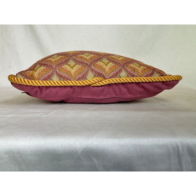 Mid 20th Century Bargello Pillow For Sale In Chicago - Image 6 of 7