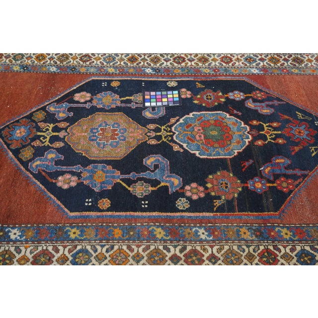 Antique Hamedan Rug 4'1'' x 5'7'' For Sale - Image 9 of 11
