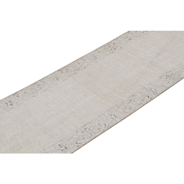 Hand-knotted in wool circa 1970-1980, this 2x16 vintage Persian runner is from a new curation of overdyed rugs. On the...