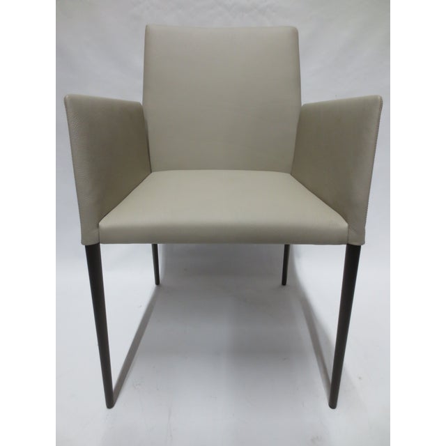 Off-white Walter Knoll Deen Armchair (New in Box) For Sale - Image 8 of 10