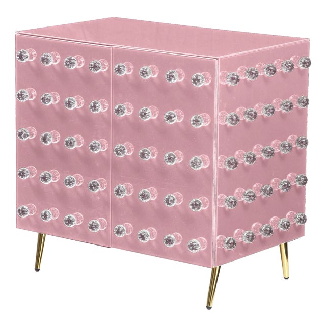 Venetian Italian Pink Cabinet Ninety For Sale
