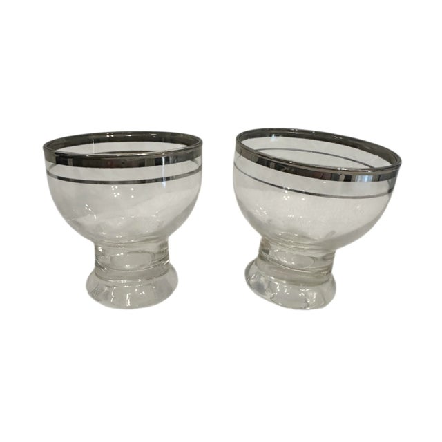 1950’s Javit Crystal Young Love Pattern Cocktail Glasses a Set of 5 For Sale In Birmingham - Image 6 of 9