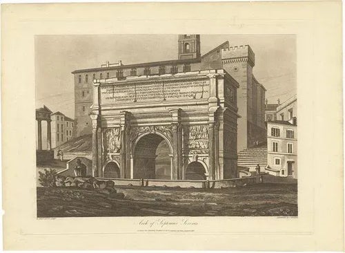 Abbot, Arch of Septimius Severus, 1820, Paper Original Prints