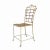 Boho Chic Antique Wrought Iron Garden Chair For Sale - Image 3 of 7