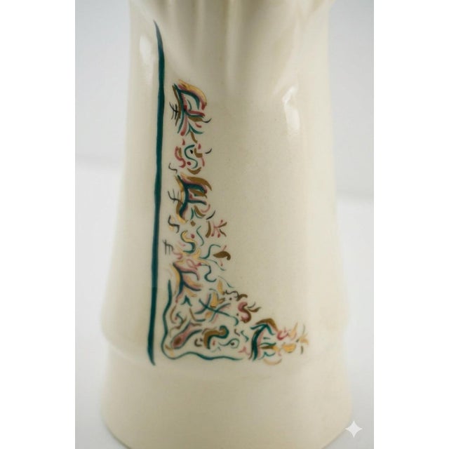 MIM Vintage Hollywood Regency Signed Ceramic Asian Figures For Sale - Image 4 of 8