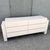 Striking 1980s Postmodern dresser featuring a clean architectural silhouette finished in light blush pink laminate. Six...