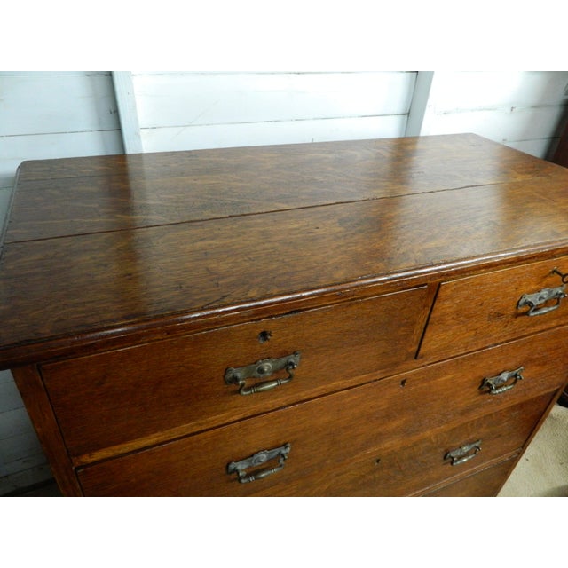 Victorian Oak Chest of Drawers For Sale - Image 9 of 18