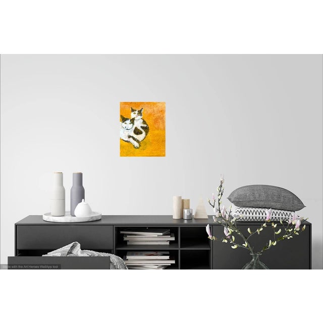 Orange Cats Drawing by Martha Holden For Sale In Los Angeles - Image 6 of 6