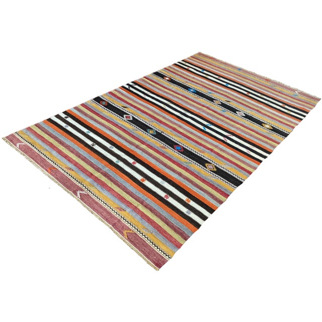 Vintage Anatolian Kilim Rug, 1960s For Sale - Image 3 of 16