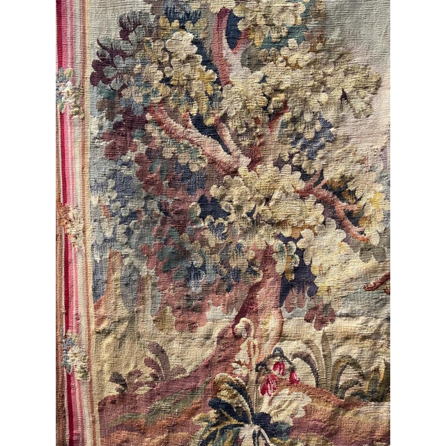 19th-Century French Tapestry With Dog and Duck Scene For Sale - Image 9 of 14