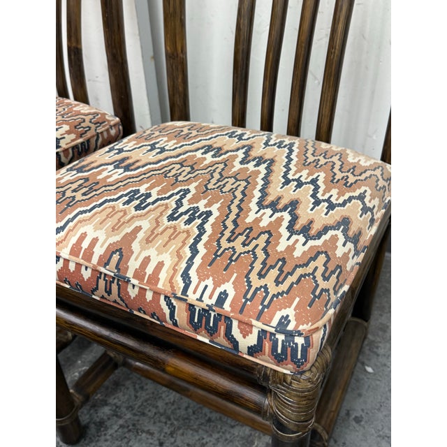 2010s McGuire Furniture Late 20th Century Dining Side Chairs, Set of Eight For Sale - Image 5 of 12