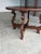 This is a lovely and versatile sized 47" dining table from 19th Century Spain. Its walnut wood grained baroque style legs...