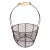 Vintage French Deco Iron Wire Egg Basket For Sale