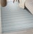 Contemporary 5x8 Timeless Celia Gray Kilim Minimalist Grid Modern Flatweave Wool Carpet Rug For Sale - Image 3 of 10